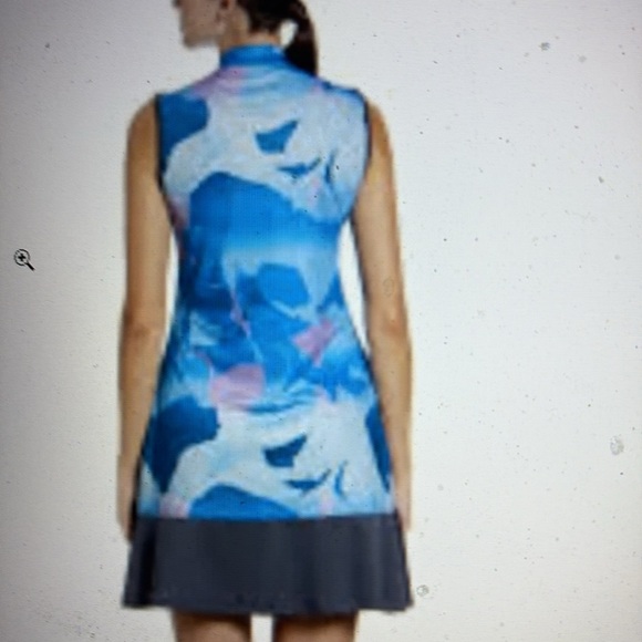 NWOT  Callaway Blue Sea Opti Tank Sleeveless Golf   Dress SZ: M - Picture 2 of 9